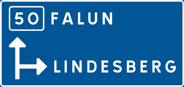 Lokaliseringsmärken för vägvisning